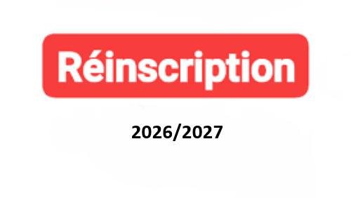 Réinscription universitaire 2026/2027 à partir du 23 juin 2026